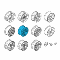 OEM 2014 BMW 435i Disc Wheel Light Alloy Dekor Silver 2 Diagram - 36-11-7-846-778