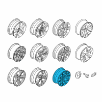 OEM 2018 BMW 430i xDrive Light Alloy Rim Ferricgrey Diagram - 36-11-2-287-501