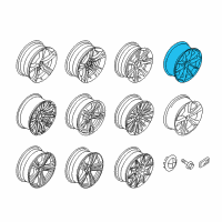 OEM 2015 BMW 435i xDrive Light Alloy Disc Wheel Reflexsilber Diagram - 36-11-6-796-251