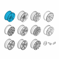 OEM 2014 BMW 435i Alloy Wheels Diagram - 36112289698