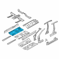 OEM Hyundai Accent Panel Assembly-Center Floor Side, R Diagram - 65121-1R300