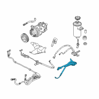 OEM 2009 BMW X6 1St Part Adaptive Drive Expansion Hose Diagram - 32-41-6-788-259