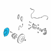 OEM Nissan Quest Plate-BAFFLE Diagram - 41151-1JA0A