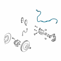 OEM 2013 Nissan Quest Sensor Assembly-Anti SKID, Front RH Diagram - 47910-1JA0B