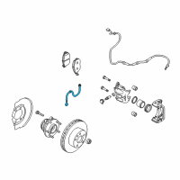 OEM 2011 Nissan Quest Hose Assembly-Brake Front Diagram - 46210-1JA0A