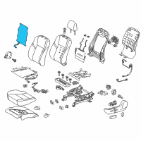 OEM 2013 Toyota Avalon Heater Assembly, Seat Ba Diagram - 87530-07021