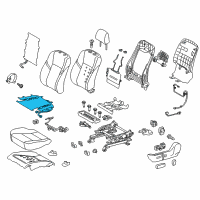 OEM 2014 Toyota Avalon Seat Cushion Heater Diagram - 87510-07022