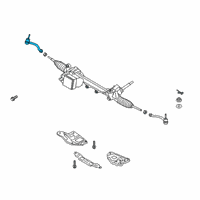 OEM 2019 Kia K900 End Assembly-Tie Rod, RH Diagram - 56825J6000