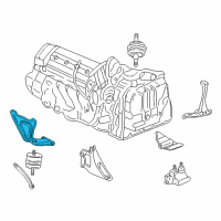 OEM 2003 Oldsmobile Aurora Bracket, Engine Front Mount Diagram - 25638467