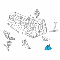 OEM Cadillac Seville Mount, Trans Rear Diagram - 25696037