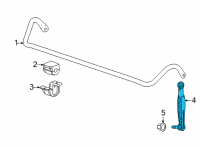 OEM 2021 Cadillac CT5 Stabilizer Link Diagram - 84138807