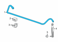 OEM 2020 Cadillac CT4 Stabilizer Bar Diagram - 84775157