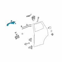 OEM 2007 Acura RDX Handle Assembly, Passenger Side Door (Outer) Diagram - 72140-STK-A01