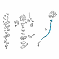 OEM Kia Automatic Transmission Lever Shift Control Cable Diagram - 467903T750