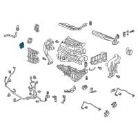 OEM 2022 Honda Odyssey Motor Assembly, Rear Air Mix Diagram - 79250-THR-A41