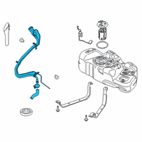 OEM 2021 Ford Transit Connect Filler Pipe Diagram - DV6Z-9034-P