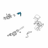 OEM 2002 Chrysler Sebring Door Lock Cylinder Diagram - MR566185