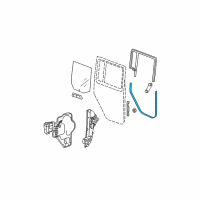 OEM 2017 Jeep Wrangler Channel-Rear Door Lower Diagram - 55397008AC