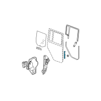OEM 2013 Jeep Wrangler Channel-Front Door Glass Lower Diagram - 55395844AB