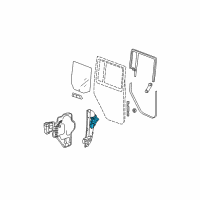 OEM Jeep Wrangler JK Window Regulator Motor Diagram - 68014953AA