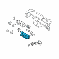 OEM 2009 Hyundai Sonata Heater Control Assembly Diagram - 97250-3KAA0