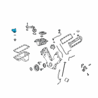 OEM 2005 Ford F-350 Super Duty Thermostat Connector Diagram - 3L3Z-8592-CA