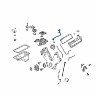 OEM Ford Freestyle Oil Feed Tube Diagram - 5F9Z-6622-AA