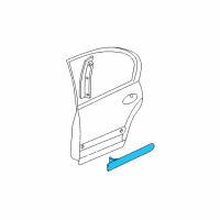 OEM 1999 Oldsmobile Cutlass Molding Diagram - 22594617