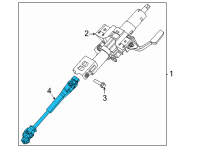 OEM 2020 Nissan Sentra Joint-STRG LWR Diagram - 48080-6LB1A