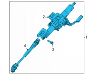 OEM 2022 Nissan Sentra Column Assy-Steering Diagram - 48805-6LB1A