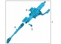 OEM 2021 Nissan Sentra Column Assy-Steering Diagram - 48805-6LB1A