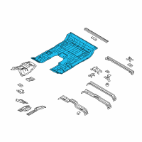 OEM 2022 Ford F-150 Floor Pan Diagram - FL3Z-1811135-A