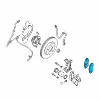OEM 2016 Nissan Maxima Front Brake Pads Kit Diagram - D1060-9DF0A