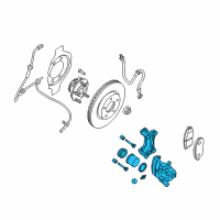 OEM 2019 Nissan Maxima CALIPER Assembly-Front LH, W/O Pads Or SHIMS Diagram - 41011-9N00A