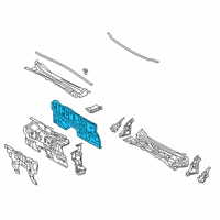 OEM 2022 Lexus ES250 Panel Sub-Assy, Dash Diagram - 55101-06903