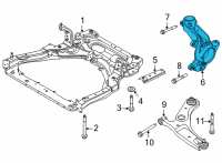 OEM Nissan Sentra Knuckle Spindle-RH Diagram - 40014-6LA1A