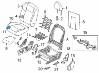 OEM 2021 Nissan Rogue Pad Assembly-Cushion, Front Seat RH Diagram - 87311-6RE0A