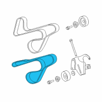 OEM 2001 Dodge Dakota Belt Diagram - 4854258