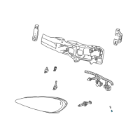 OEM GMC G2500 Park Lamp Bulb Diagram - 9438068