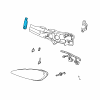 OEM Pontiac Grand Am Headlamp Assembly Retainer Diagram - 22616550