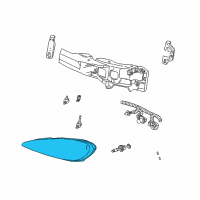 OEM 2002 Pontiac Grand Am Composite Headlamp Diagram - 22672207