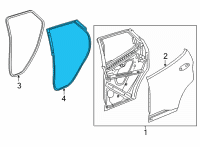 OEM Chevrolet Bolt EUV Door Weatherstrip Diagram - 42692461