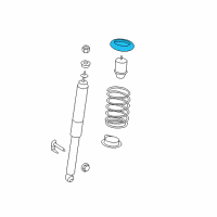 OEM 2008 Lincoln MKX Upper Spacer Diagram - 7T4Z-5536-AA