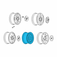 OEM Buick Rainier Spare Wheel Diagram - 9593405