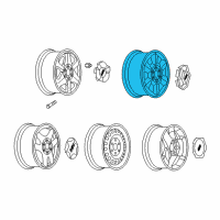 OEM 2006 GMC Envoy Wheel, Alloy Diagram - 9595182