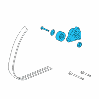 OEM Acura TSX Tensioner Assembly, Automatic Diagram - 31170-PNA-023