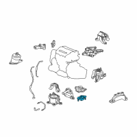 OEM 2012 Acura TSX Rubber, Transmission Mounting Insulator (Lower) Diagram - 50851-TA0-A11