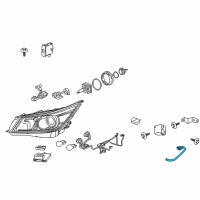 OEM 2010 Buick LaCrosse Harness Asm-Headlamp Wiring Diagram - 20829257