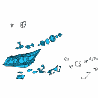 OEM 2012 Buick LaCrosse Composite Headlamp Diagram - 22743218