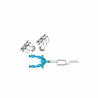 OEM 2004 Ford Mustang Catalytic Converter Diagram - 3R3Z5F250CA